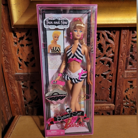 Barbie Toys Nwt Barbie Then And Now Bathing Suit Barbie 209 Poshmark